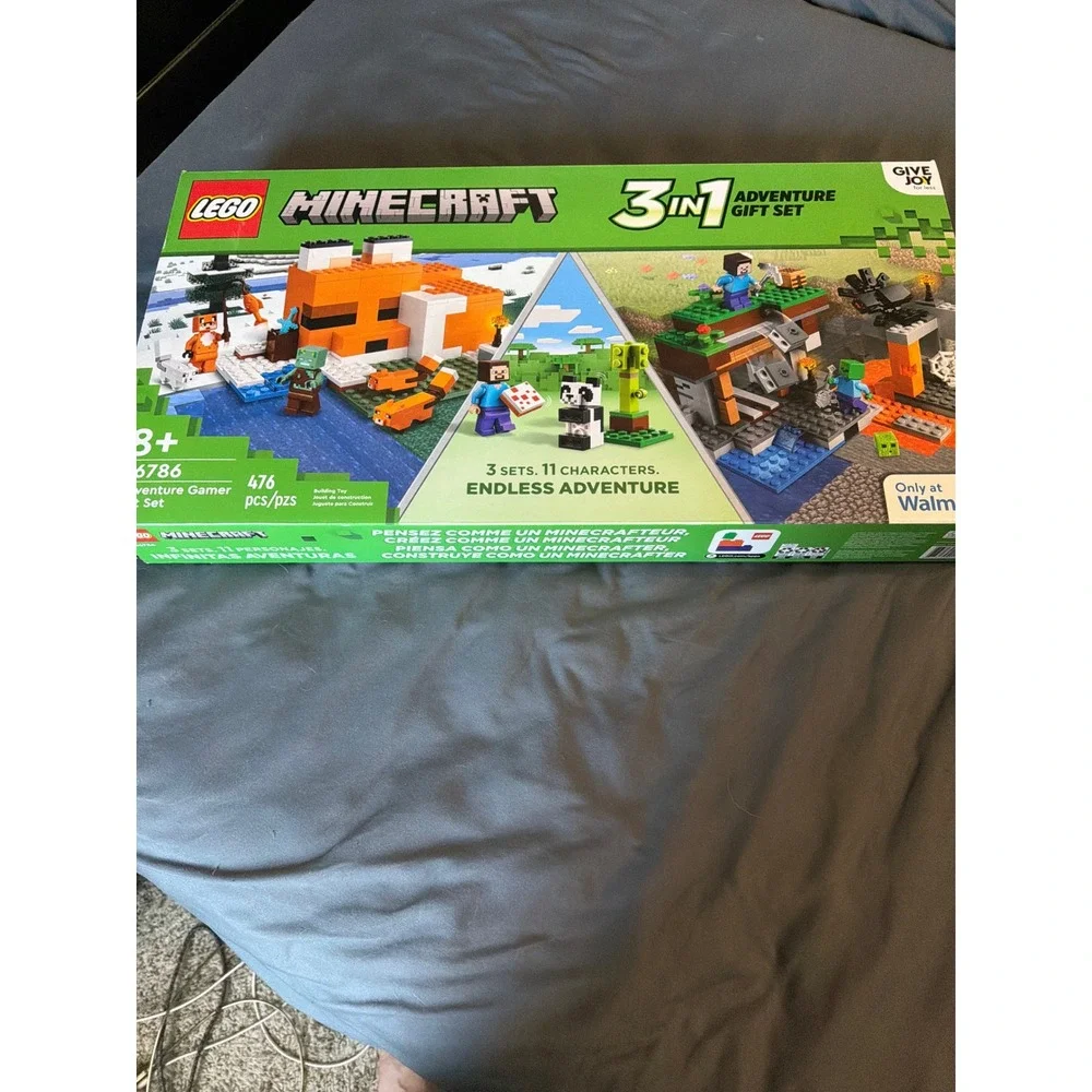LEGO Minecraft Adventure Gamer 3-in-1 Gift Set 66786 Fox Lodge Mine 476 Pcs